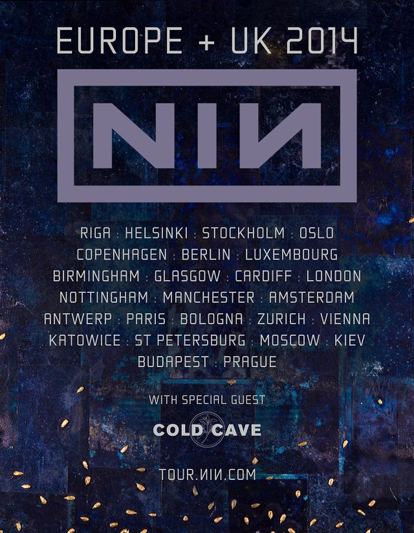 Nine Inch Nails NIN 2014 Europe/UK Tour nin.wiki